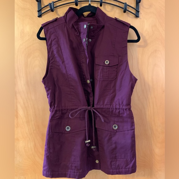 Jackets & Blazers - Purple vest size small lined with fur